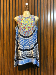 Chest 18  Length 33  Fabric Silk Western Women's Party Dress