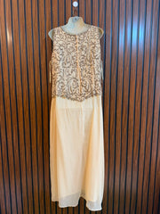 Chest 22  Length 52  Fabric Chiffon Elegant Women's Long Maxi