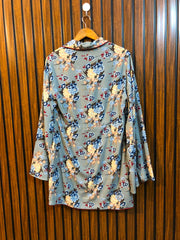 Chest 19  Length 33  Fabric Silk Women's Casual Long Top