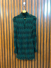 Chest 17  Length 30  Fabric Net Fashionable Ladies Long Top