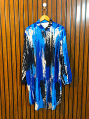 Chest 22  Length 37  Fabric Silk Women's Premium Long Top