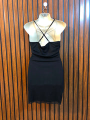 Chest 18  Length 28  Fabric Net Women's Premium Mini Dress