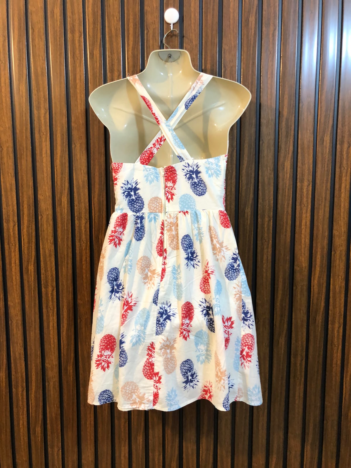 Chest 16  Length 31  Fabric Cotton Women's Elegant Party Dress