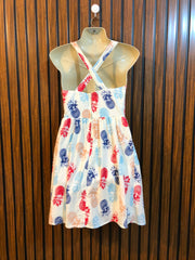Chest 16  Length 31  Fabric Cotton Women's Elegant Party Dress