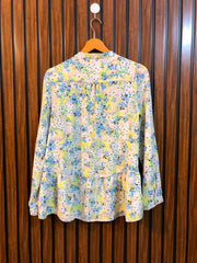 Chest 19  Length 25  Fabric silk Women's Western Full Sleeve Top