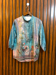 Chest 20  Length 25  Fabric silk Premium Women's Full Sleeve Top
