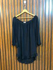 Chest free size  Length 28 to 30  Fabric silk Imported Women's Full Sleeve Top