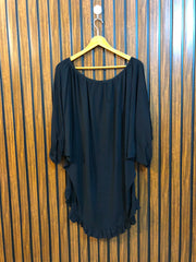 Chest free size  Length 28 to 30  Fabric silk Imported Women's Full Sleeve Top