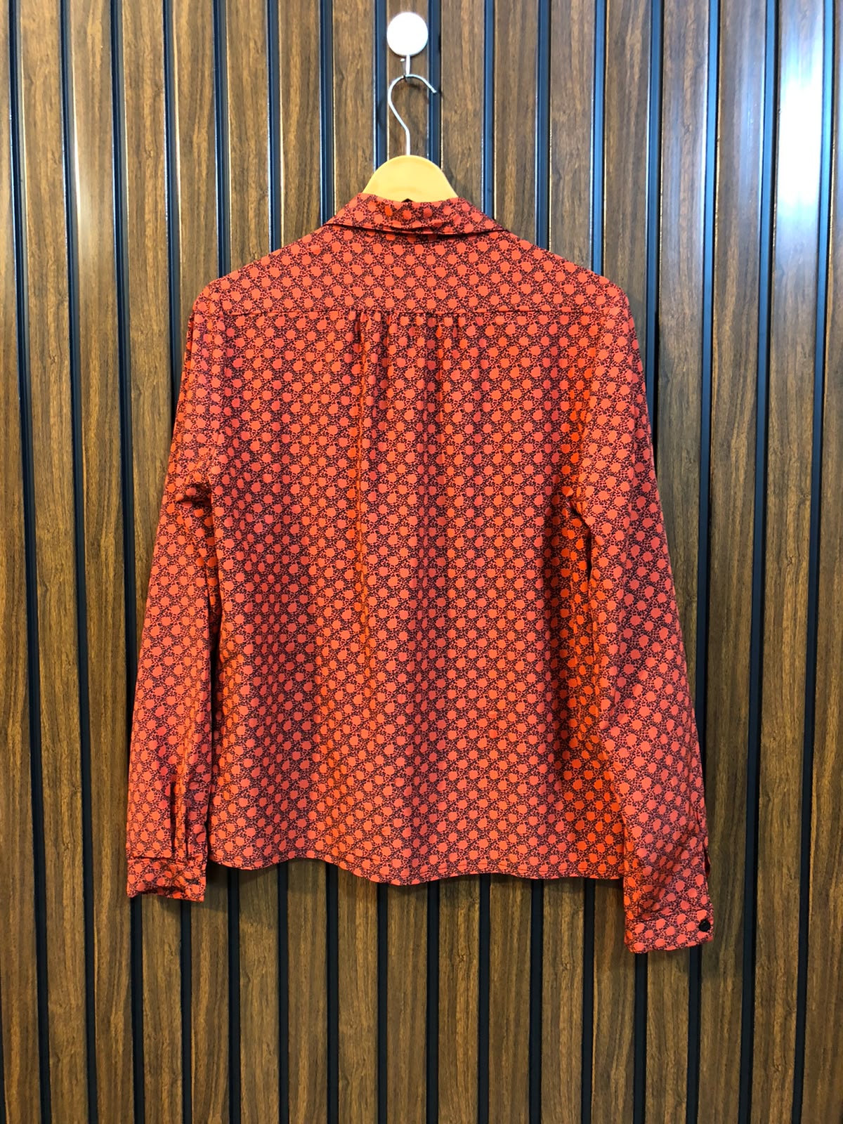Chest 19  Length 23  Fabric silk Ladies Western Full Sleeve Top