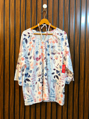 Chest 22  Length 27  Fabric silk Women's Fashion Full Sleeve Top