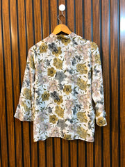 Chest 18  Length 24  Fabric chiffon Trendy Women's Full Sleeve Top