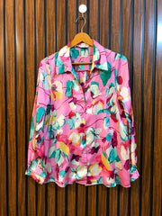 Chest 18  Length 25  Fabric silk Ladies Branded Full Sleeve Top