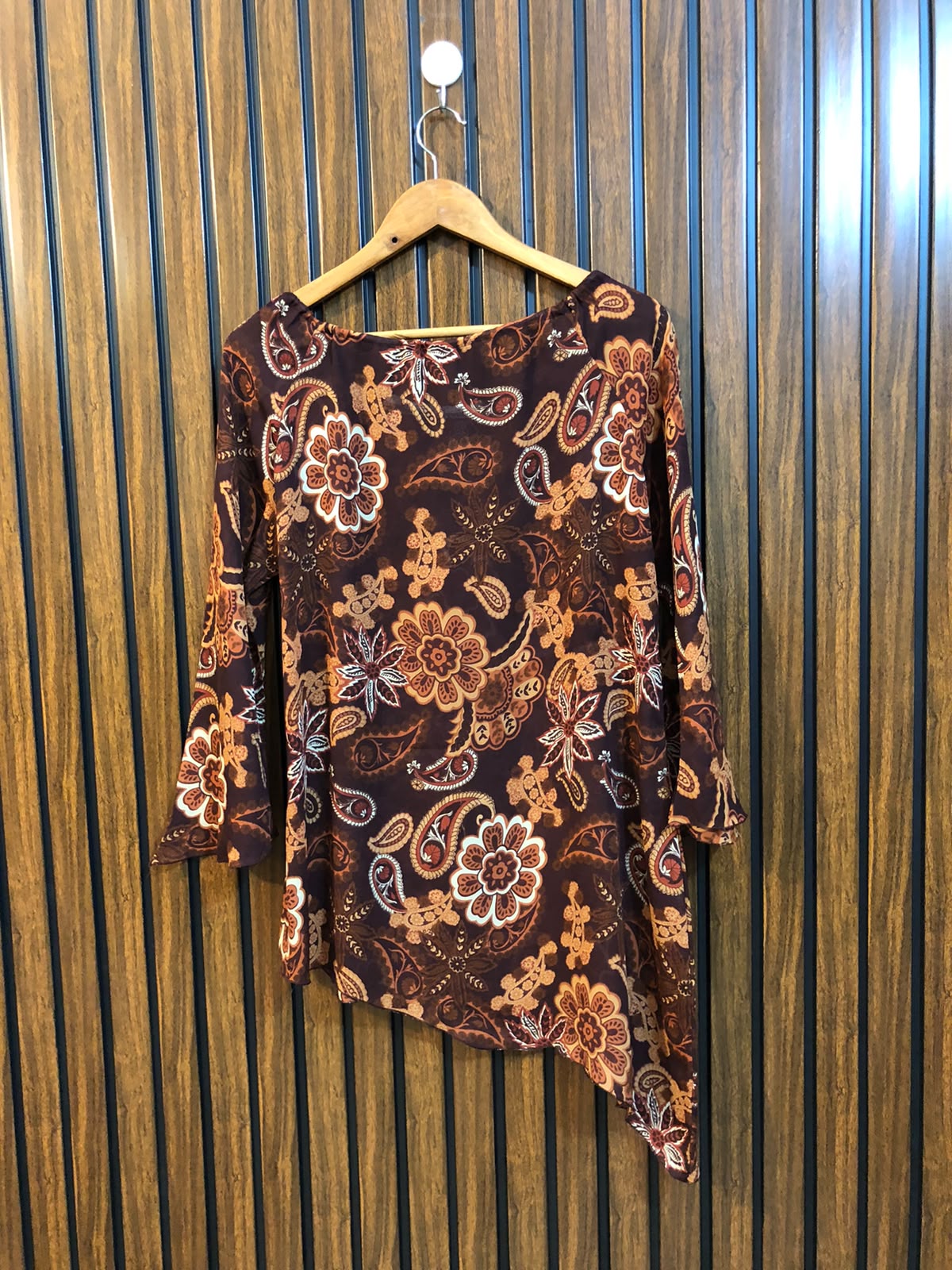 Chest 19  Length 25  Fabric Chiffon Women's New Arrival Full Sleeve Top