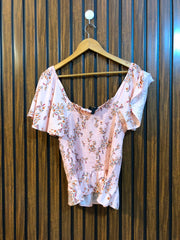Chest Large  Length 16  Fabric Linen Women's Western Summer Half Sleeve Top
