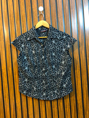 Chest 20  Length 21  Fabric Cotton Women's Western Half Sleeve Summer Wear