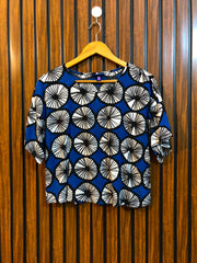 Chest 19  Length 19  Fabric Linen Branded Western Ladies Summer Top