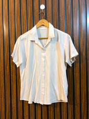 Chest 19  Length 22  Fabric Linen Women's Summer Half Sleeve Top Online
