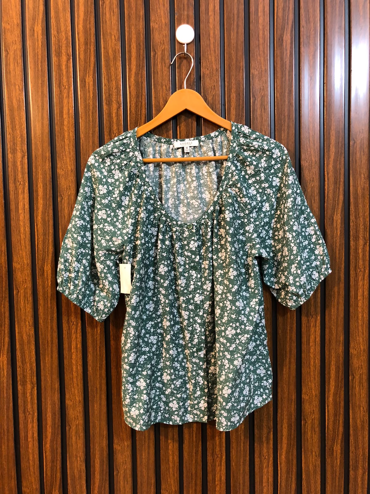 Chest 20  Length 22  Fabric Linen Summer Collection Women's Half Sleeve Top