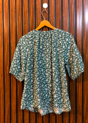 Chest 20  Length 22  Fabric Linen Summer Collection Women's Half Sleeve Top