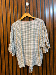 Chest 22  Length 22  Fabric Linen Western Women's Trendy Summer Top