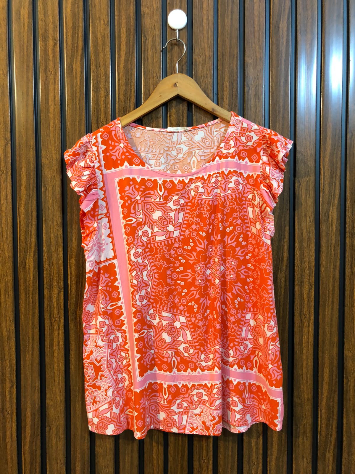 Chest 19  Length 24  Fabric Linen Western Fashion Women's Summer Top