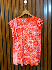 Chest 19  Length 24  Fabric Linen Western Fashion Women's Summer Top