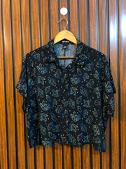 Chest Medium Baggy Style  Length 19.5  Fabric Linen Western Women's Stylish Summer Top