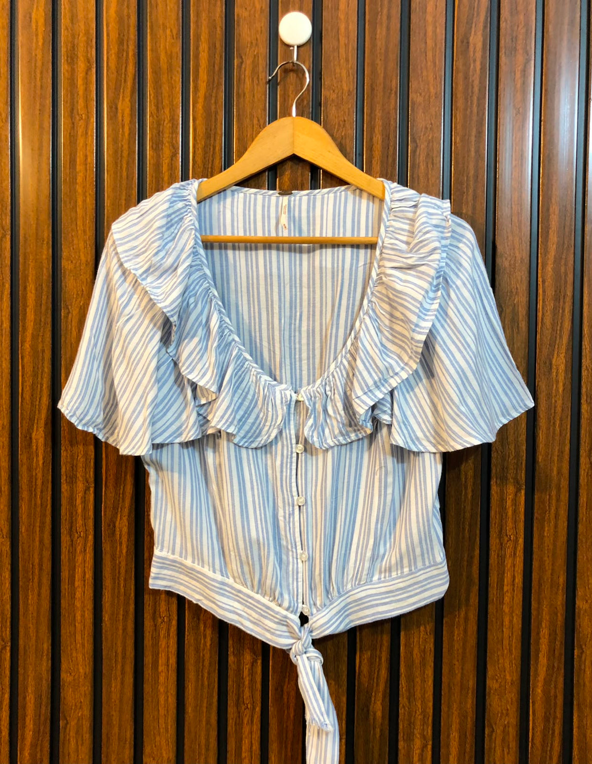 Chest 19  Length 17  Fabric Linen Women's Half Sleeve Casual Top