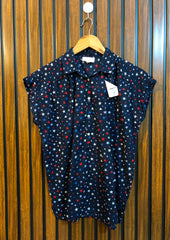 Chest 21  Length 24  Fabric Cotton Western Women's New Summer Top