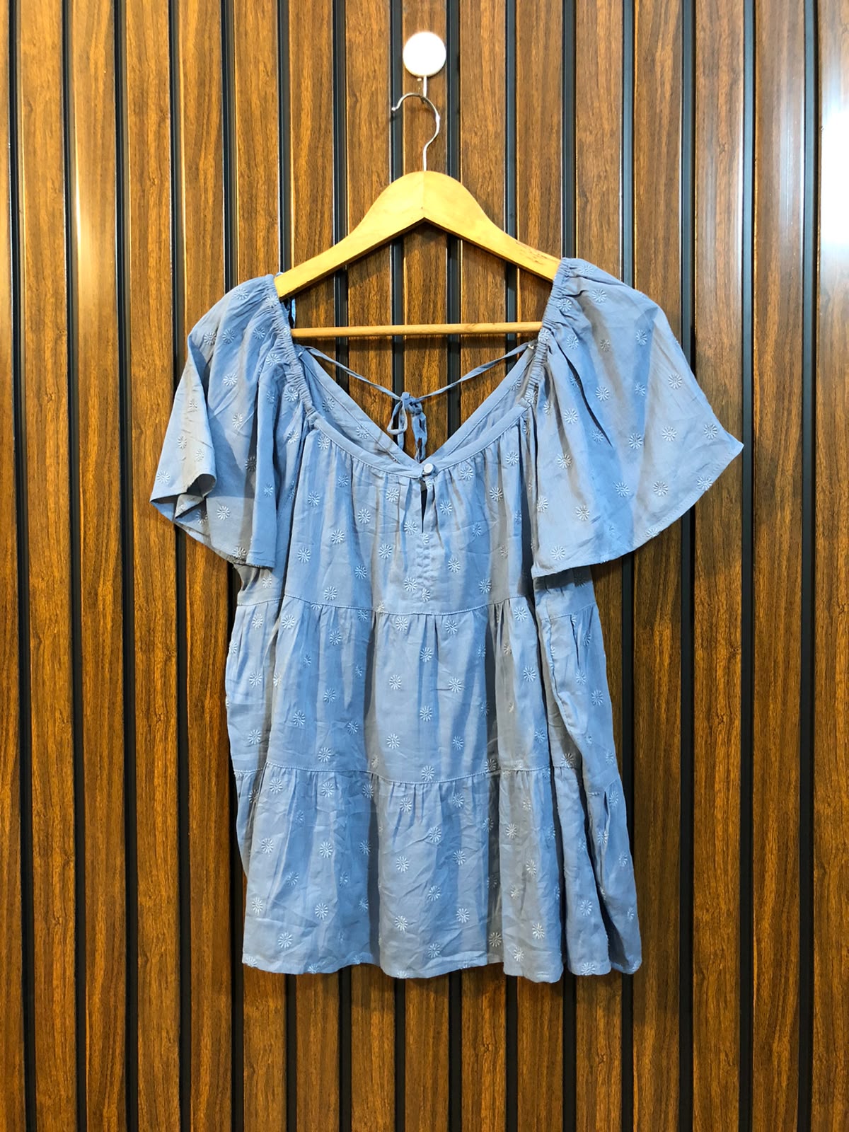 Chest 20  Length 20  Fabric Cotton Summer Western Top for Women