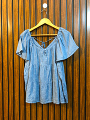 Chest 20  Length 20  Fabric Cotton Summer Western Top for Women