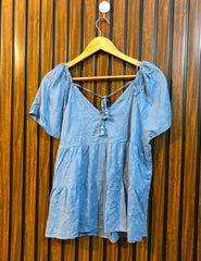 Chest 20  Length 20  Fabric Cotton Summer Western Top for Women
