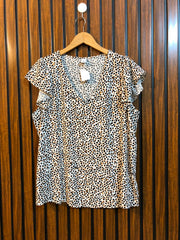 Chest 21  Length 24  Fabric Linen Women's Branded Fashion Top