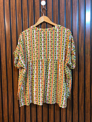 Chest Medium Baggy Style  Length 24  Fabric Linen Summer Essentials Women's Top