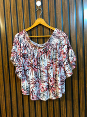 Chest 21  Length 18  Fabric Linen Women's Western Outfit Top