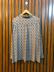 Chest 21  Length 24 To 25  Fabric Cotton Women's Western Full Sleeve Top