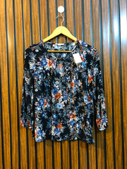 Chest 17  Length 22  Fabric Cotton Branded Ladies Full Sleeve Top