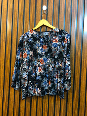 Chest 17  Length 22  Fabric Cotton Branded Ladies Full Sleeve Top