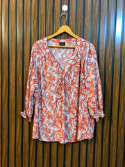 Chest 23  Length 26  Fabric Cotton Women's Daily Wear Top