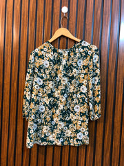 Chest 19  Length 24  Fabric Linen Ladies Branded Summer Top