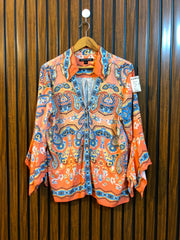 Chest 21  Length 25  Fabric Linen Women's Western Wear Top