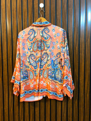 Chest 21  Length 25  Fabric Linen Women's Western Wear Top