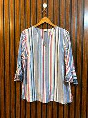 Chest 20  Length 26  Fabric Cotton Summer Women's Casual Top