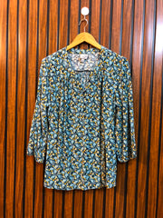Chest 21  Length 26  Fabric Linen Women's Modern Summer Top