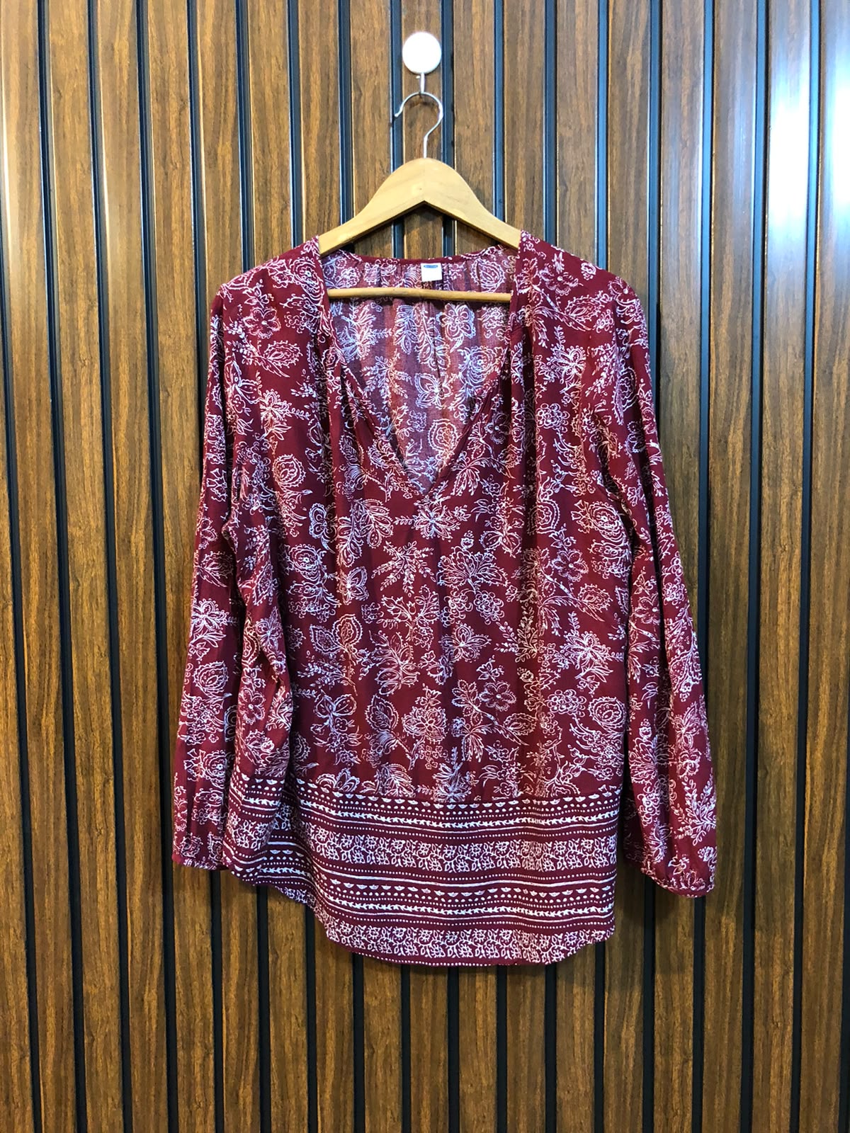 Chest 23  Length 24  Fabric Linen Western Women's New Arrival Top