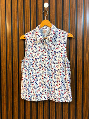 Chest 18  Lenght 20  Fabric linen Trendy Western Sleeve Top for Women