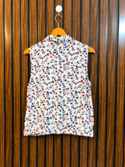 Chest 18  Lenght 20  Fabric linen Trendy Western Sleeve Top for Women
