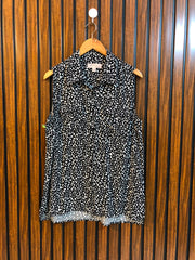 Chest 18  Lenght 20  Fabric linen Stylish Women's Sleeve Top