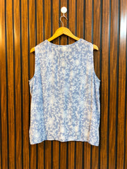Chest 21  Lenght 24  Fabric cotton silk Chic Western Sleeve Top