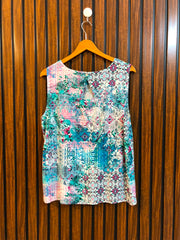 Chest 20  Lenght 23  Fabric linen Imported Western Fashion Top